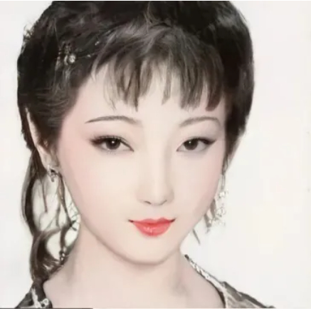 Dựa trên miêu tả trong tiểu thuyết, AI đã tái hiện Lâm Đại Ngọc với đôi lông mày thanh tú, khuôn mặt thanh thoát, và vẻ đẹp đầy nữ tính. Nhiều người cho rằng chân dung do AI tạo ra còn đẹp hơn cả các phiên bản trên phim ảnh. (Ảnh: Sohu)