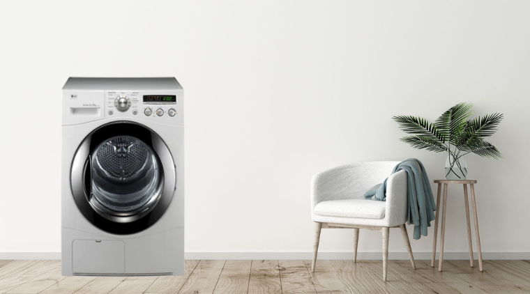 3. Máy sấy ngưng tụ - Giải pháp linh hoạt nhưng ít sự lựa chọn: Máy sấy ngưng tụ không cần ống thoát hơi, có thể đặt ở bất kỳ đâu, phù hợp với chung cư. (Ảnh: mediamart)