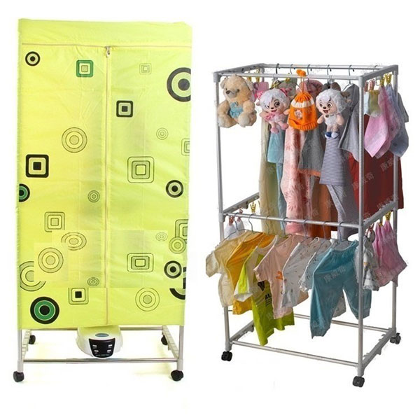 Nhược điểm là thời gian sấy lâu (2-3 tiếng) và nhiệt độ phân bổ không đều, khiến một số khu vực quần áo vẫn còn ẩm.(Ảnh: Vua gia dụng)