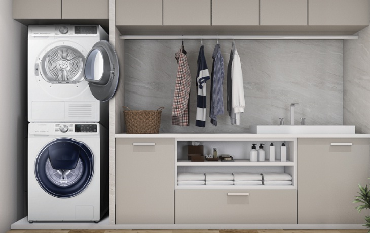 4. Máy sấy bơm nhiệt - Công nghệ hiện đại, tiết kiệm điện: Máy sấy bơm nhiệt tiết kiệm điện đến 50%, bảo vệ vải tốt hơn nhờ sấy ở nhiệt độ thấp.(Ảnh: Điện máy xanh)