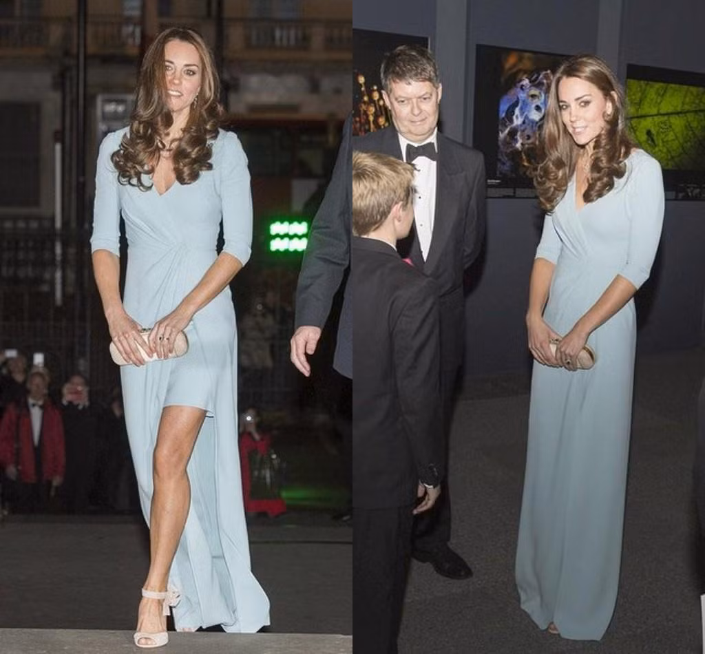 Kate Middleton khéo khoe đôi chân mượt mà.