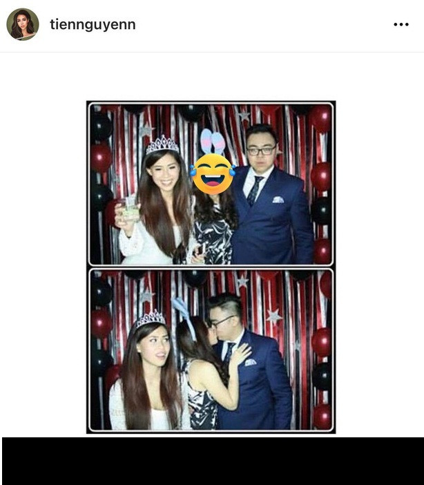 Cụ thể, trên trang cá nhân của mình, Tiên Nguyễn đã chia sẻ hình ảnh thiếu gia Hoàng Việt cùng một cô gái lạ vào năm 2014 kèm caption: "This is the story of my high school life" (Đây là câu chuyện thời trung học của tôi).