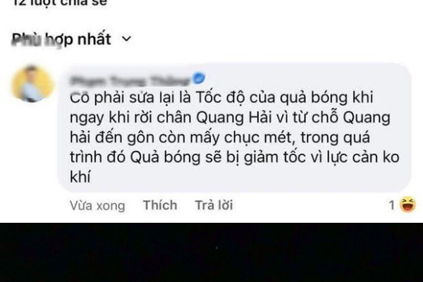 Tuy nhiên, đề thi "ăn theo" bàn thắng của Quang Hải này lại khiến netizen tò mò khó hiểu. Cô giáo Vật lý Minh Thu đã bị một giáo viên Vật lý bóc ra một chi tiết nhầm lẫn trong đề bài.