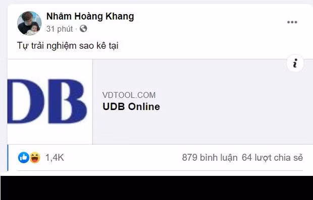 Bên cạnh đó, ""cậu IT"" Nhâm Hoàng Khang còn dẫn một đường link website với caption: "Tự trải nghiệm sao kê tại". Theo đó, khi ấn vào đường link này, chỉ cần mỗi lần F5, trang web sẽ hiện ra một bản sao kê khác nhau.