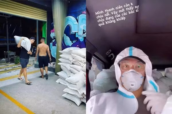 Ngoài ra, Bùi Tiến Dũng còn cùng nhóm bạn tổ chức làm thiện nguyện, hỗ trợ tuyến đầu Sài Gòn chống dịch bằng các hành động như quyên góp vật tư y tế, xin làm tình nguyện viên.