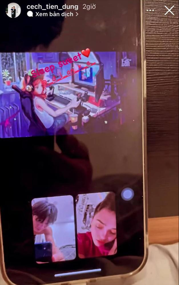 Mới đây, thủ môn Bùi Tiến Dũng khiến người hâm mộ thích thú với khoảnh khắc chụp trộm lúc Dianka Zakhidova đang ngủ. Đăng lên mạng, thủ thành của CLB TP HCM đính kèm lời chúc nàng ngủ ngon.