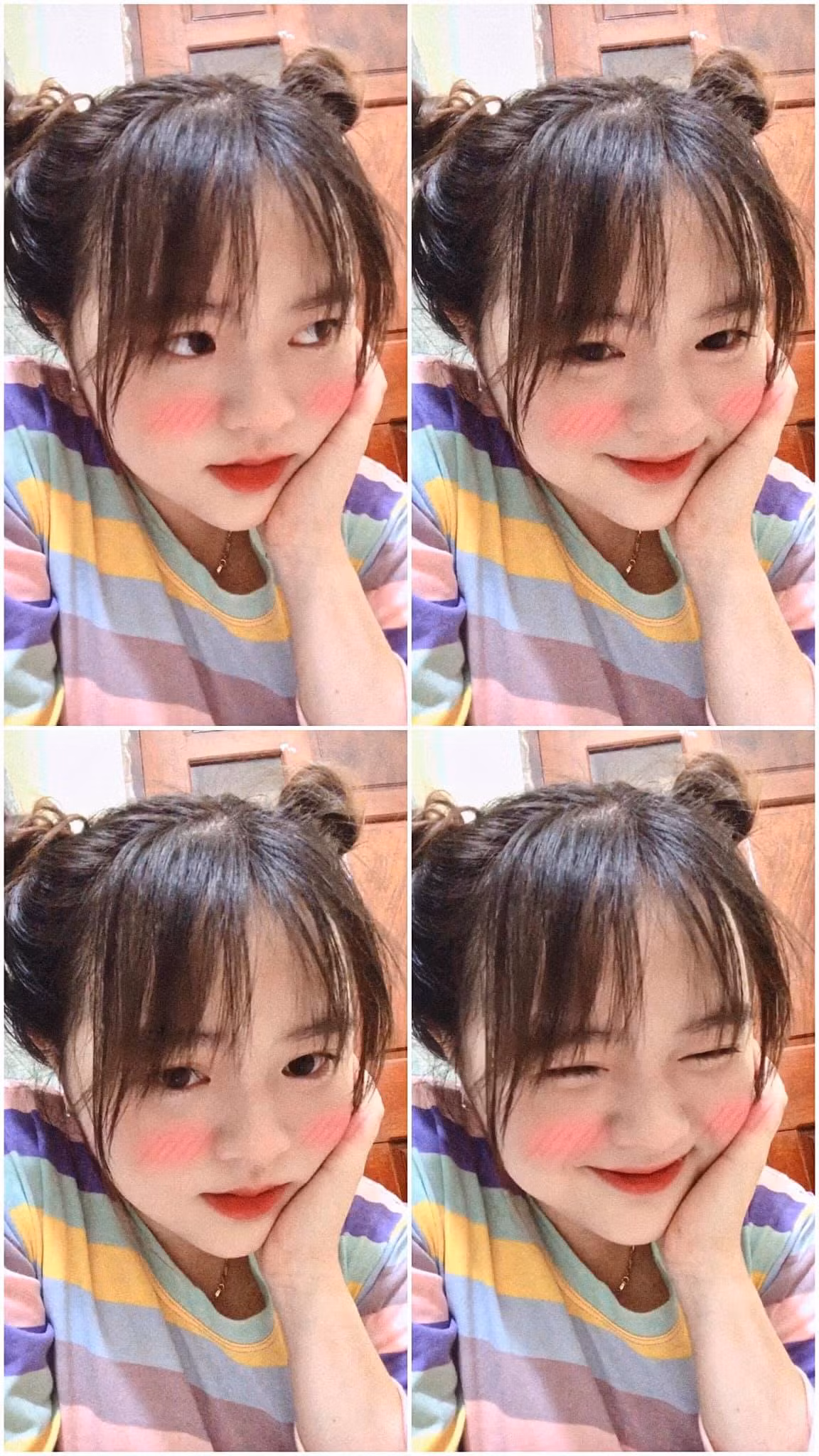 Khuôn mặt bầu bĩnh, nụ cười híp mắt chính là điểm cộng mà Thế Trâm khiến người đối diện phải "lịm tim".