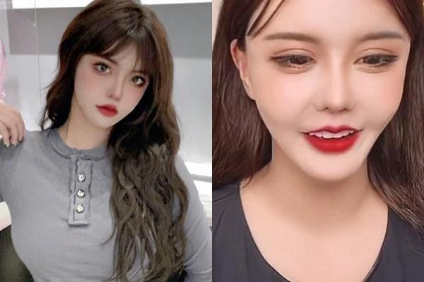Dù có trang điểm nhưng thiếu filter làm đẹp, hot girl TikTok Hàn An Nhiễm vẫn trông kém sắc hơn hẳn khiến fans của cô vô cùng hoảng hốt.