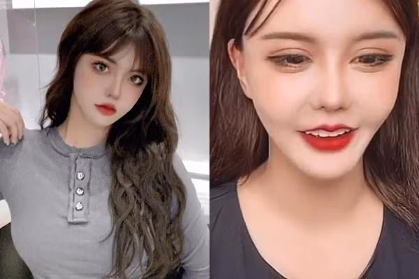 Dù có trang điểm nhưng thiếu filter làm đẹp, hot girl TikTok Hàn An Nhiễm vẫn trông kém sắc hơn hẳn khiến fans của cô vô cùng hoảng hốt.