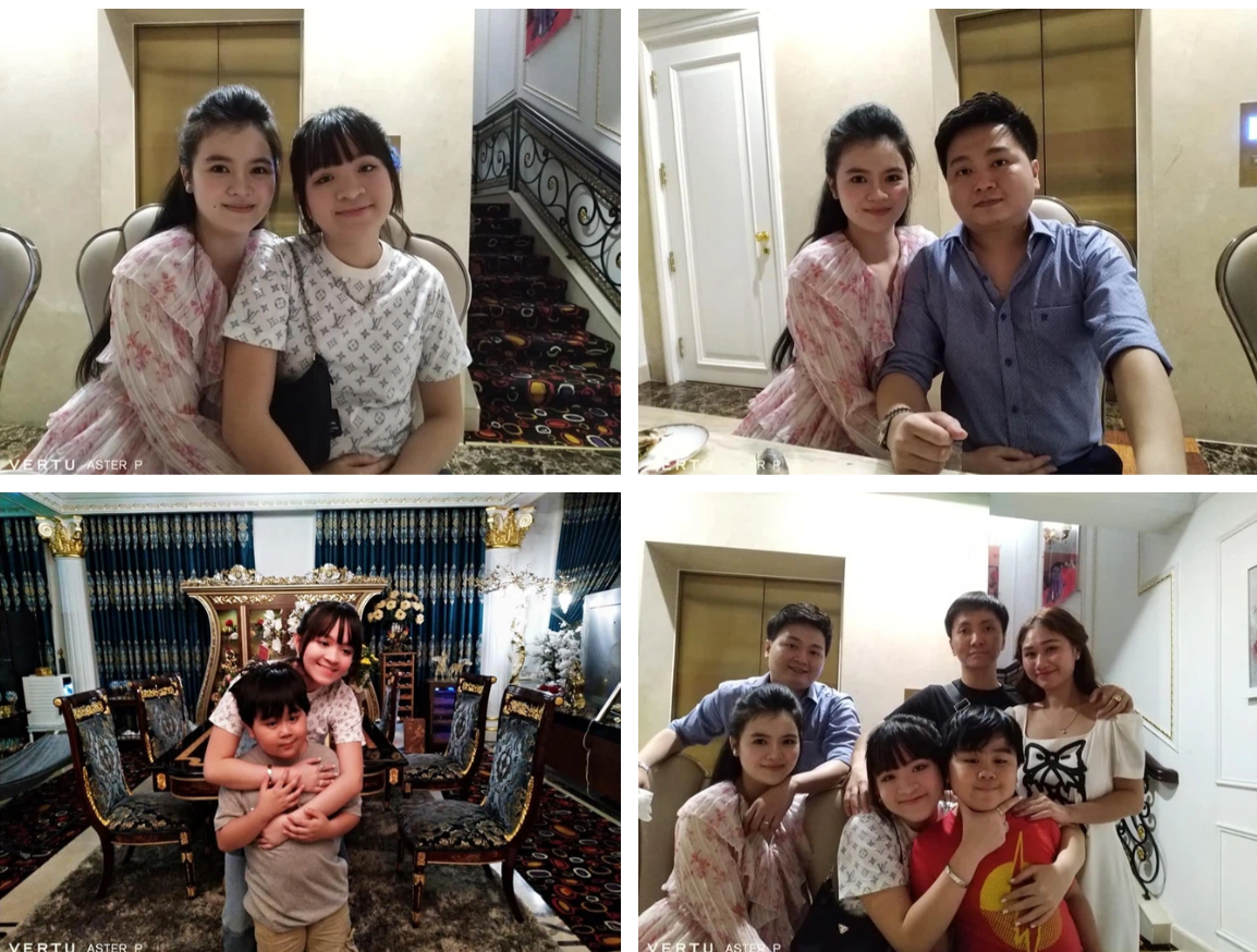 Bên cạnh ảnh gia đình, mọi người trong gia đình bà Phương Hằng còn thoải mái chụp ảnh riêng cùng nhau.