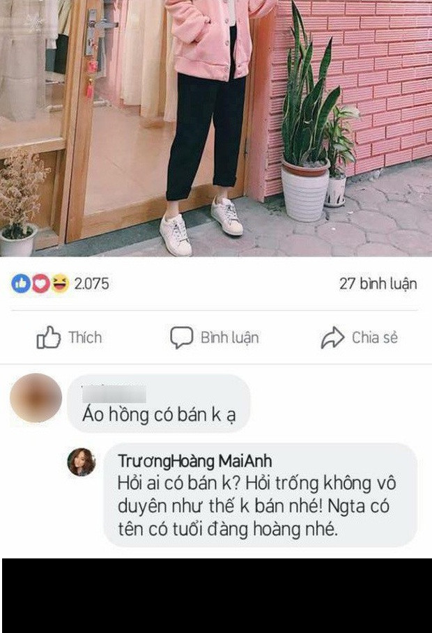 Trước đó Mai Anh cũng đã từng mắng khách là vô duyên trong hoàn cảnh tương tự.