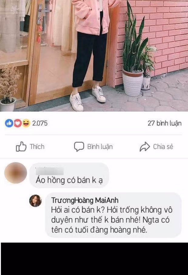 Trước đó Mai Anh cũng đã từng mắng khách là vô duyên trong hoàn cảnh tương tự.