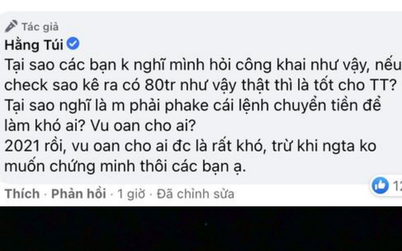 Ngay lập tức, Hằng Túi đã có phản pháo cực căng trên fanpage của mình. Đồng thời, cư dân mạng cũng nhanh chóng giúp cô tìm ra bằng chứng.