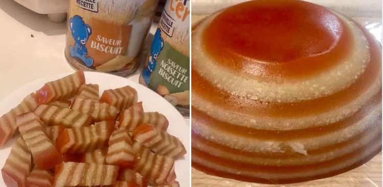 Món bánh mà ai nhìn cũng nhớ đến thịt ba chỉ. Ảnh: Thanh Nga