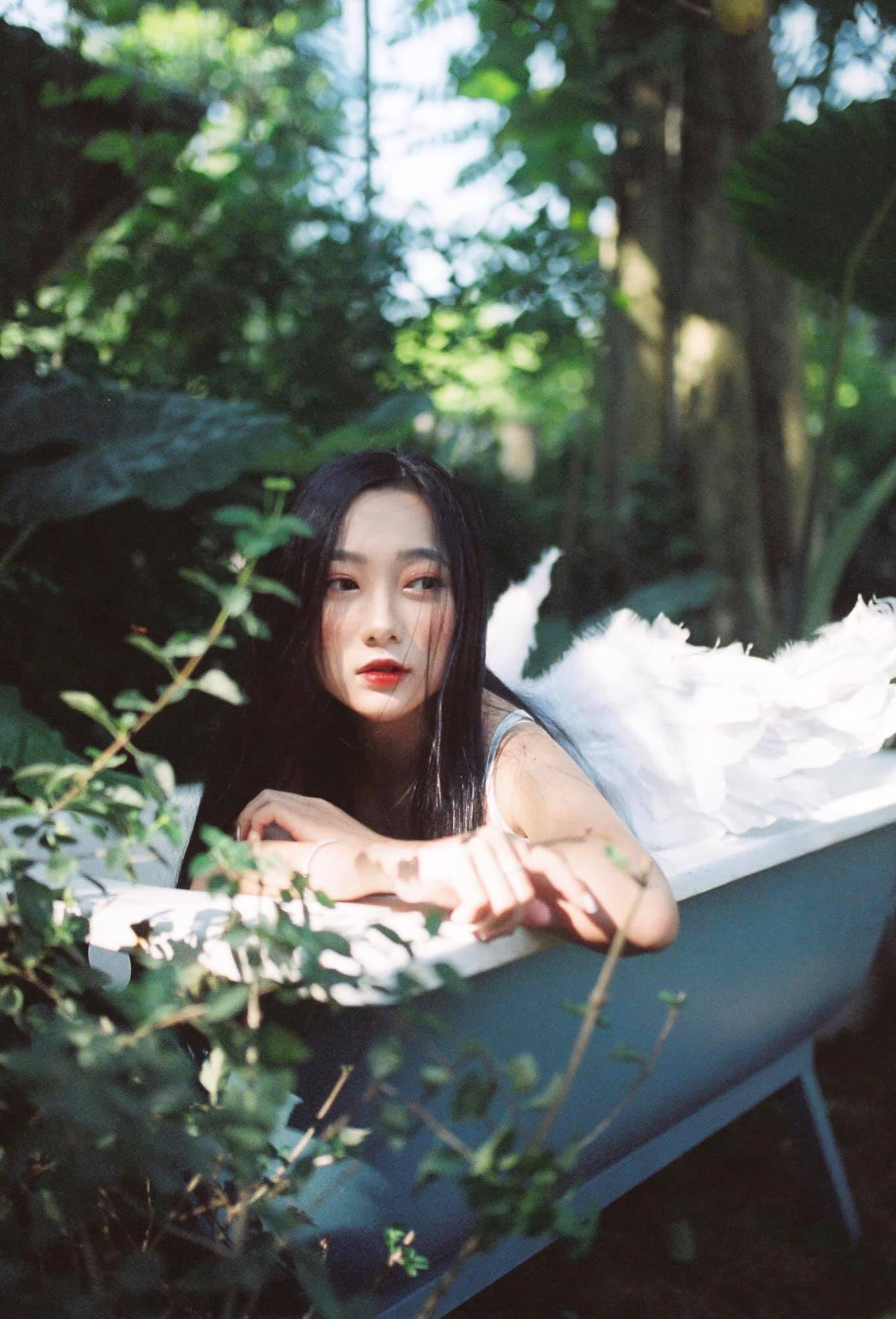 Gái xinh được đông đảo dân mạng biết đến từ khi còn là sinh viên nhờ vẻ ngoài xinh đẹp như trong truyện tranh.