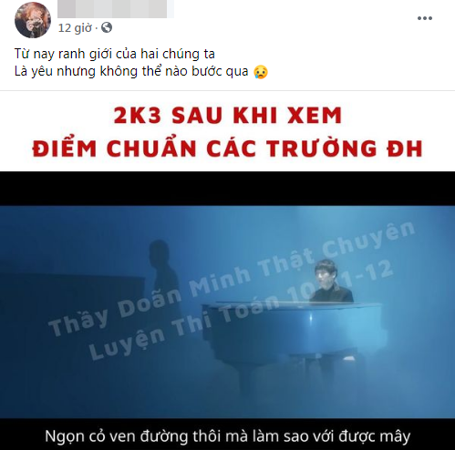 Cụ thể, các sĩ tử 2k3 chia sẻ cảm xúc của mình dưới phần bình luận: "Sống trong sự lo lắng, trầm cảm sau khi thi là có thật"; "Hoang mang, vẫn chưa biết học trường gì"...