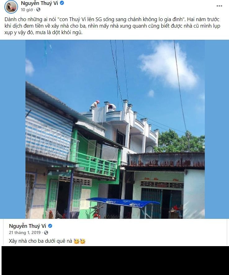 Mới đây, "hot girl thị phi" này bị cư dân mạng đồn có cuộc sống sang chảnh ở Sài Gòn, bỏ bê bố sống khổ ở quê. Trước lời ác ý, Thúy Vi đã có cách đáp trả căng đét.