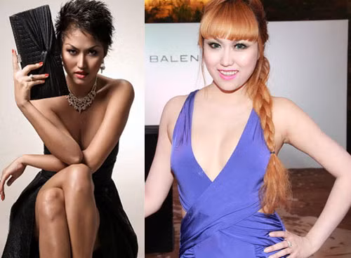 Tưởng rằng cô nàng chỉ sửa đổi nhan sắc một lần, ai ngờ năm 2013, khi Ngọc Trinh lăng xê làn da trắng sứ thành mốt, hàng ngàn gái Việt thi nhau đi tắm trắng thì Phi Thanh Vân lại bất ngờ xuất hiện với làn da trắng nõn nà chẳng kém Nữ hoàng Nội y. Ảnh: Vietgiaitri.