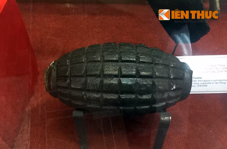 Mìn quả dưa do quân giới Việt Nam chế tạo.