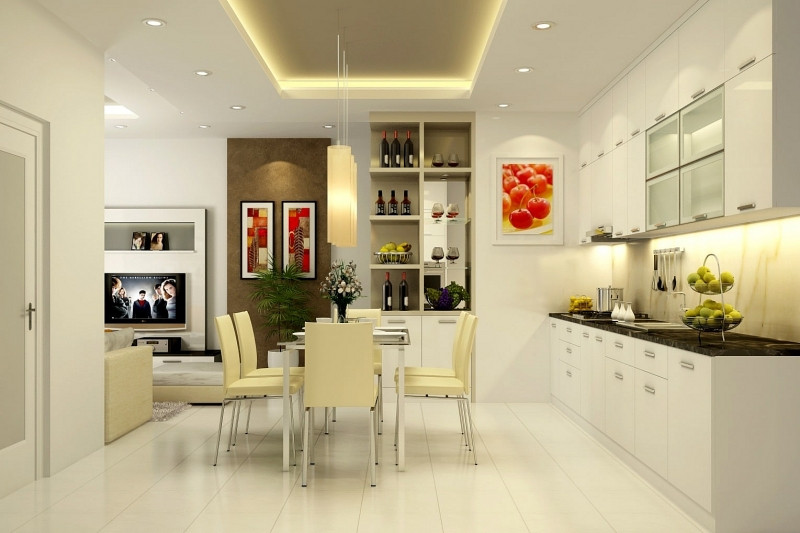 Kị bếp dựa vào tường, phía sau có giường kê sát: Bếp kế tường sau có giường gây cảm giác bất an khi ngủ. Phương án: Nếu không thể di dối, xây tường cách nhiệt hoặc trang trí tường màu vàng hoặc nâu để giảm ảnh hưởng của hỏa khí.