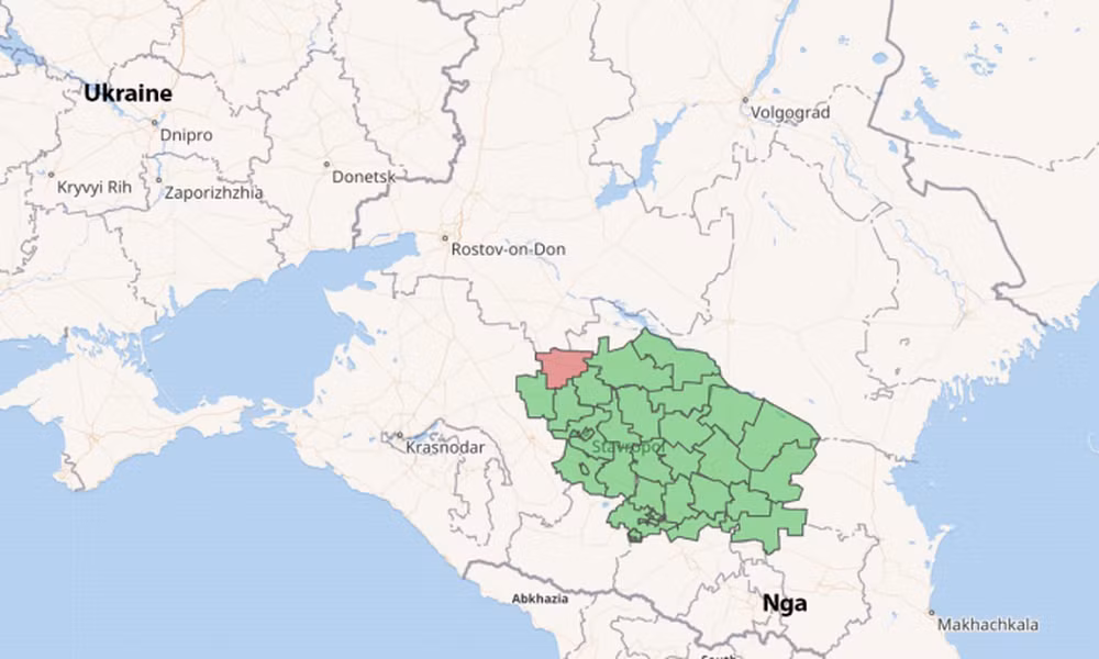 Tổng cục Tình báo Quốc phòng cho biết, sau khi chịu thiệt hại do đòn đánh, chiếc Tu-22M3 vẫn có thể bay tới Stavropol rồi mới rơi.