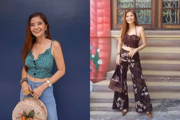 Ở tuổi ngấp nghé lục tuần, bà Sopit khiến nhiều người bất ngờ bởi ngoại hình trẻ trung lẫn gu ăn mặc gợi cảm.