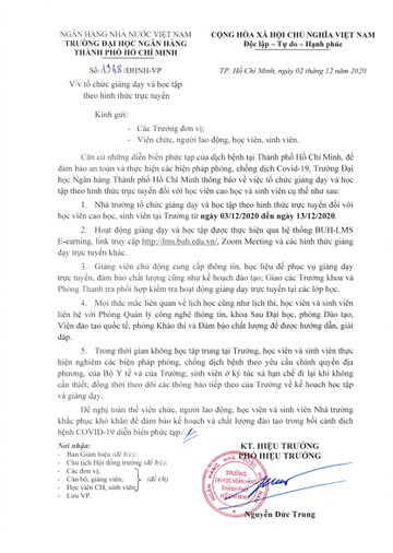 Tam truong dai hoc o TP.HCM cho sinh vien nghi vi dich Covid-19