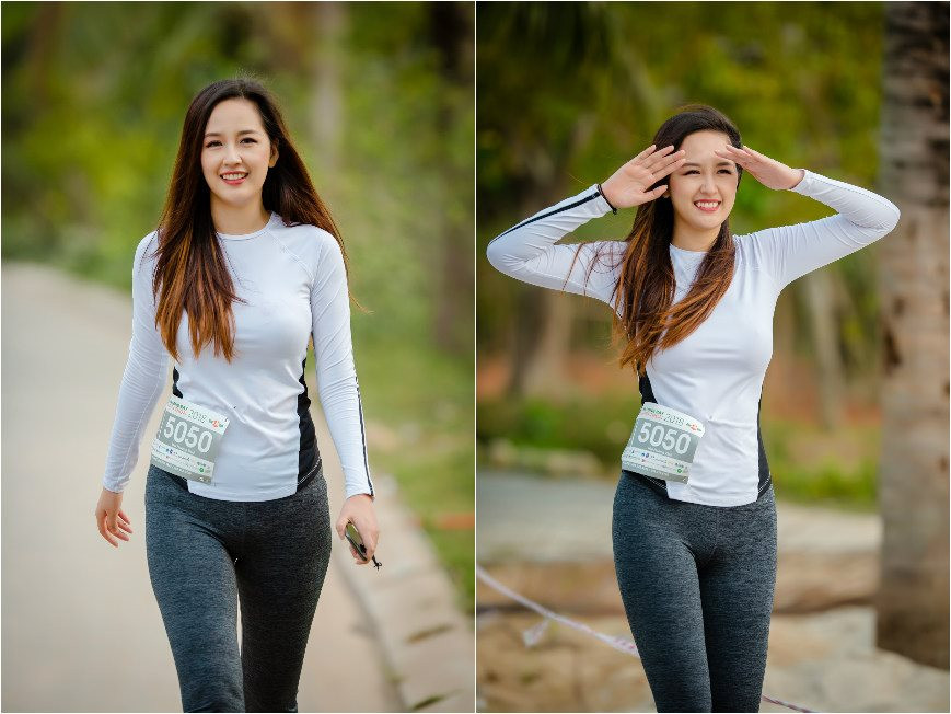 Mai Phương Thúy cũng nhiều lần mắc lỗi mặc quần tập quá chật so với cơ thể.