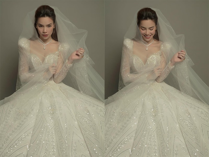 Trước đó, Hà Hồ đã tung ảnh mặc váy cưới khiến nhiều người hâm mộ thích thú và mong chờ đám cưới.