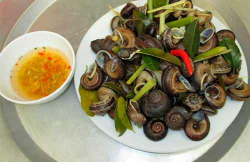 Đồng bào dân tộc Thái ở huyện Mai Châu (Hòa Bình) thường lên rừng săn bắt ốc núi đá về chế biến thành nhiều món ăn vô cùng hấp dẫn như: Luộc, xào lá lốt, hấp gừng, hấp xả, xào sả ớt, trộn gỏi... Nhưng món ăn được đồng bào Thái ưa thích và chế biến nhiều nhất vẫn là món ốc hấp xả.