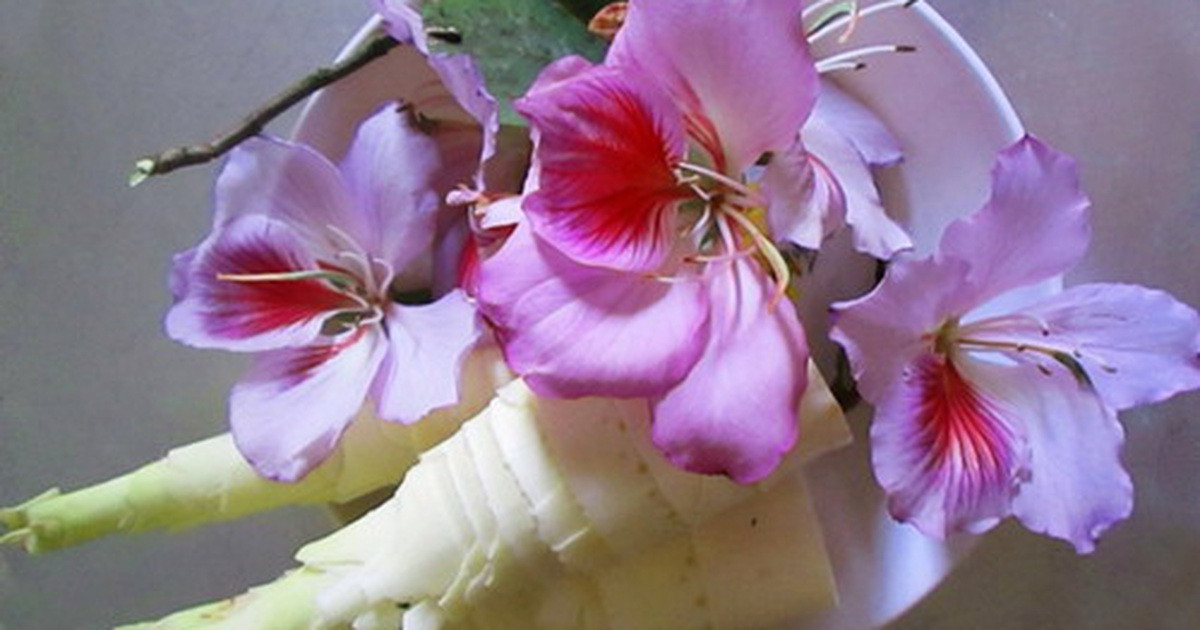 Nộm hoa ban: Ở miền Tây Bắc tháng 3; khi những bông hoa đào, hoa mận phai nhạt là lúc hoa ban nở rộ phủ trắng núi rừng. Trong các món ăn ngon được chế biến từ hoa ban; thì măng nộm hoa ban chính là món ăn truyền thống không thể thiếu của đồng bào người Thái.