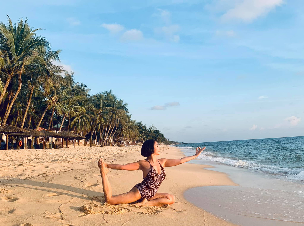 Trải qua thời gian dài luyện tập, nữ MC ngày càng tâm huyết.