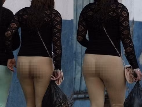 Tuy nhiên, nếu vẫn thích tông màu da trung tính này, bạn hãy mặc nó với áo dài đủ che được vòng 3 của mình.