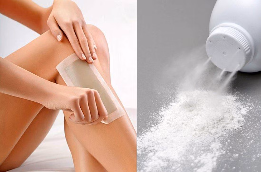 Làm dịu da sau khi tẩy lông, tắm biển: Sau khi tẩy lông, làn da của bạn sẽ rất rát và ửng đỏ. Lúc này hãy sử dụng phấn rôm để xoa đều lên vùng tẩy lông. Phấn rôm sẽ đóng vai trò như một loại kem sau cạo lông, cùng với tính kháng khuẩn tốt sẽ làm dịu da ngay lập tức.