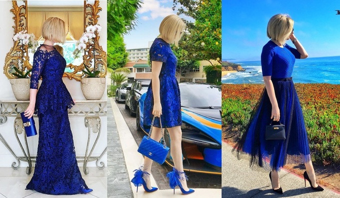 Nhiều chuyên gia thời trang cho rằng không thể thống kê tổng giá trị tủ đồ của Lena.