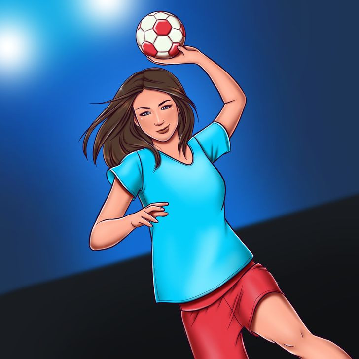 Bóng ném không chỉ là một trò chơi mà còn là bài thể dục tuyệt vời. Bóng ném giúp tiêu đốt năng lượng hiệu quả vì đòi hỏi bạn phải di chuyển liên tục. Một giờ chơi bóng ném có thể tiêu hao đến 446 calo.