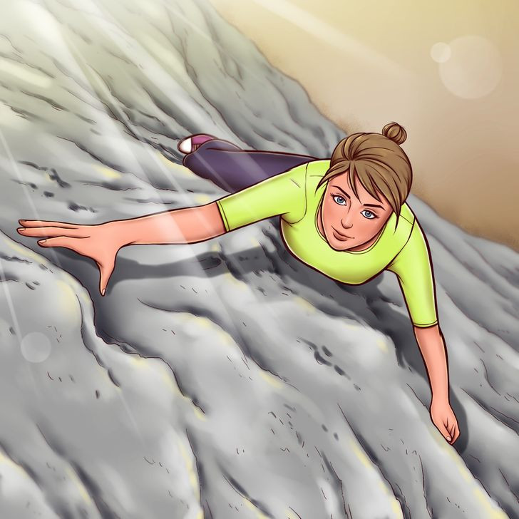 Leo núi là bài tập đốt cháy calo mang tính thử thách. Bài tập này không chỉ tốt cho toàn bộ cơ thể mà còn giúp tăng sự tập trung, tỉnh táo và tăng tính kiên trì. Một giờ tập leo núi có thể tiêu đốt đến 409 calo.