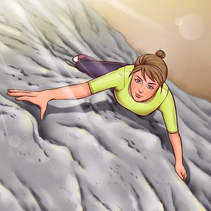 Leo núi là bài tập đốt cháy calo mang tính thử thách. Bài tập này không chỉ tốt cho toàn bộ cơ thể mà còn giúp tăng sự tập trung, tỉnh táo và tăng tính kiên trì. Một giờ tập leo núi có thể tiêu đốt đến 409 calo.