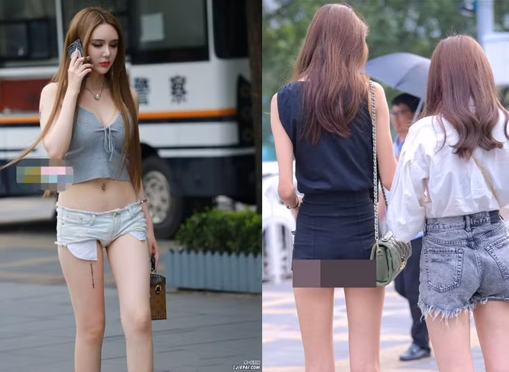 Diện quần short cần sự tinh tế, chắc chắn chị em sẽ không tránh khỏi bị dòm ngó và chê bai nếu mặc quá ngắn, quá hở. Ảnh: Internet.