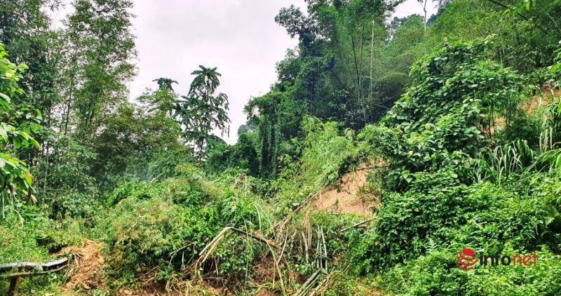 Nghệ An: Sạt lở nghiêm trọng trên quốc lộ 7A, đổ 2 cột điện cao thế - Hình 3 Nghe An: Sat lo nghiem trong tren quoc lo 7A, do 2 cot dien cao the-Hinh-3