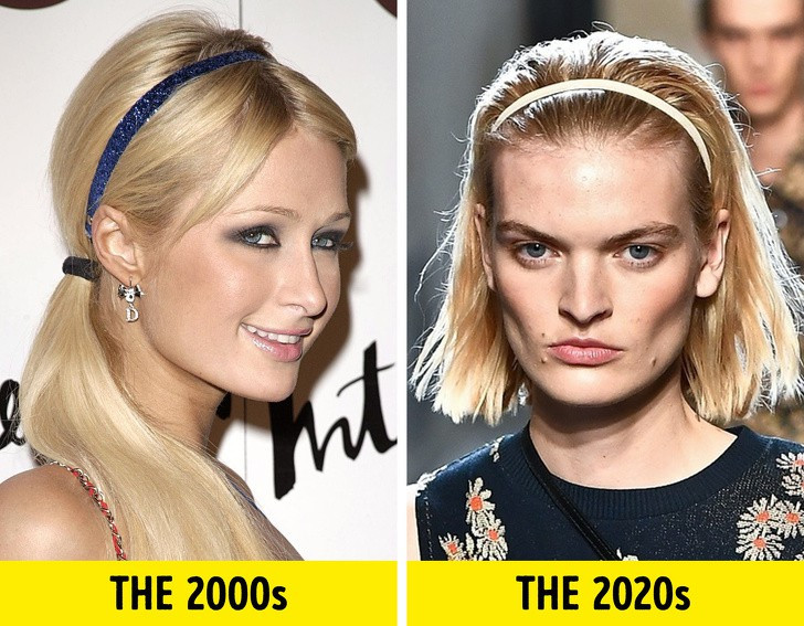 Dùng băng đô bản nhỏ: Trong mùa mốt xuân hè năm nay, phụ kiện sàn diễn xuất hiện nhiều nhất là những chiếc băng đô bản nhỏ. Đây là item làm đẹp rất thịnh hành những năm 2000. Các chuyên gia làm đẹp dự đoán món đồ trang trí tóc này sẽ hot trở lại.