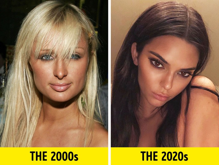 Nhuộm da nâu: Vài năm trở lại đây, làn da nâu đã trở thành biểu tượng đẹp thời đại mới, thay cho làn da trắng muốt. Chị em nhà Kardashian được coi là những người dẫn đầu trào lưu này.