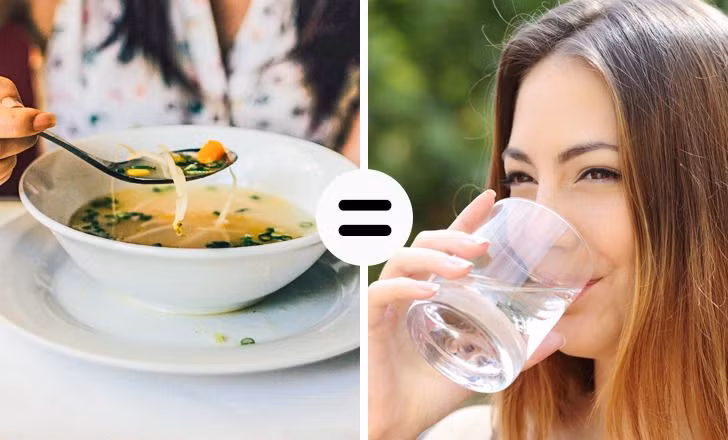 2. Dưỡng ẩm cho cơ thể: Súp giúp giữ nước cho cơ thể. Vào mùa đông, chúng ta thường đổ mồ hôi ít hơn so với những ngày hè nóng nực và chúng ta có thể quên uống nước. Ăn súp không chỉ bổ sung nước cho cơ thể mà còn giúp cơ thể giữ ẩm tốt hơn.