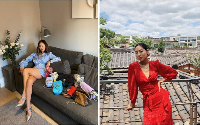 Cô chị Aimee là gương mặt không còn xa lạ với những tín đồ thời trang. Từ thời sinh viên, Aimee đã thể hiện niềm đam mê mãnh liệt với lĩnh vực này. Cô tốt nghiệp cử nhân chuyên ngành thiết kế nội thất và được chú ý nhờ trang blog Song of Style - thu hút hàng triệu lượt view trên toàn cầu. Năm 2016, blogger gốc Hàn lọt vào danh sách 30 Under 30 do tạp chí Forbes bình chọn.