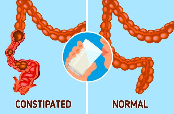 5. Nước giúp chống táo bón: Uống nước giúp phân hủy thực phẩm mà chúng ta ăn để cơ thể có thể hấp thụ các chất dinh dưỡng cần thiết tốt hơn. Uống nước khi ăn giúp hỗ trợ tiêu hóa và cũng rất hữu ích nếu bạn bị táo bón.