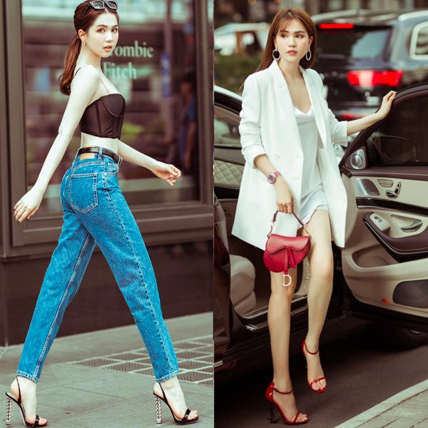 Những đôi sandals đơn giản nhưng tốn không ít hầu bao của Ngọc Trinh. Và cô đặc biệt yêu thích chúng.