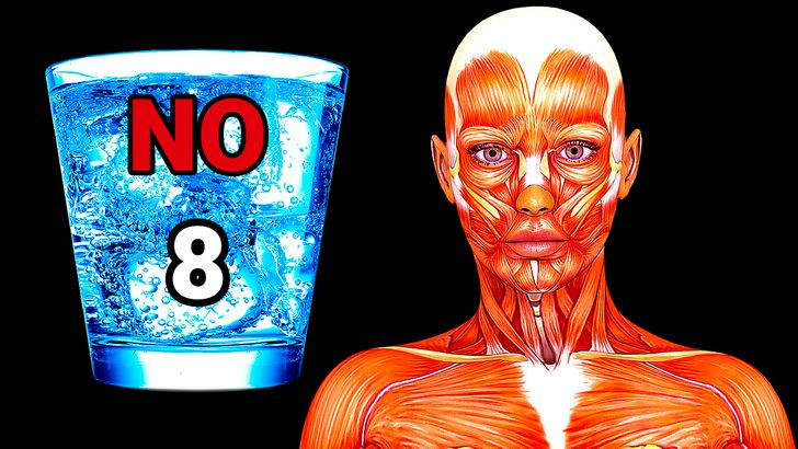 4. Uống 8 cốc nước mỗi ngày: Lời khuyên phổ biến này không phải lúc nào cũng chính xác. Chúng ta cần bao nhiêu nước phụ thuộc vào các yếu tố lối sống khác nhau, chẳng hạn như mức độ hoạt động thể chất của chúng ta, những gì chúng ta ăn, nơi chúng ta sống và nhiều yếu tố khác. Để tính lượng nước theo lít mà cơ thể bạn cần hàng ngày, hãy nhân trọng lượng của bạn theo đơn vị kg với 0,033.