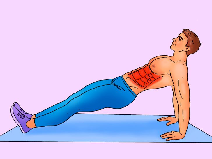 5. Plank ngược với nâng chân: Plank ngược có thêm động tác nâng chân sẽ giúp bạn có cơ bụng săn chắc. Bắt đầu ở tư thế plank ngược và nâng chân của bạn một cách luân phiên. Thực hiện trong 50 giây.