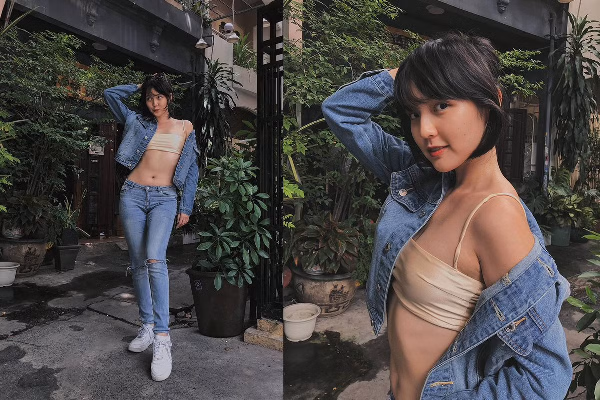 Những hình ảnh trên trang cá nhân cho thấy Hải Tú có gu ăn mặc vừa năng động vừa gợi cảm, quyến rũ.