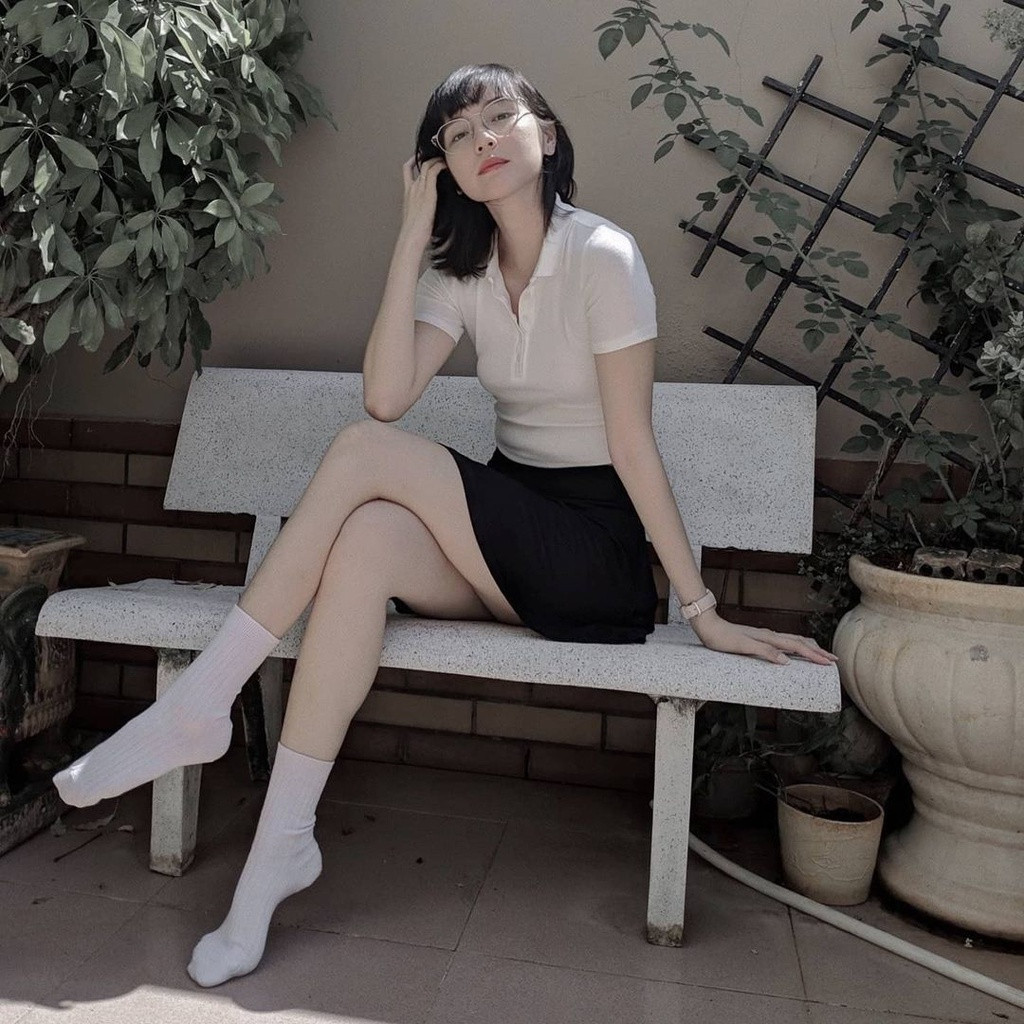 Phong cách thời trang trẻ trung, năng động của Hải Tú được nhiều người yêu mến.